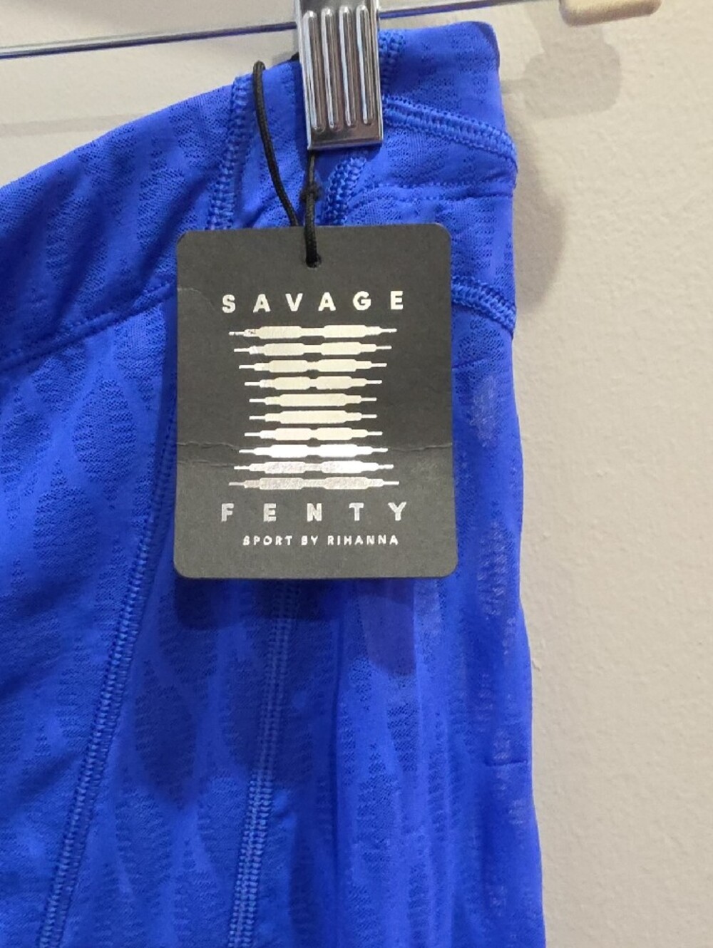 Savage Fenty Blue Textured Sport Leggings